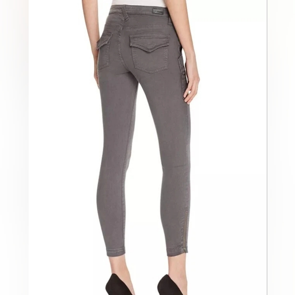 Joie Park Utility Cropped Ankle Skinny Denim Jeans in Storm Gray Size 27